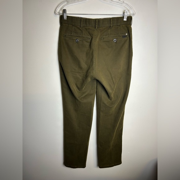 Meyer Fabric by Cramer Olive Green Men's jeans Size 30x32 minimalist neutral - Picture 2 of 15